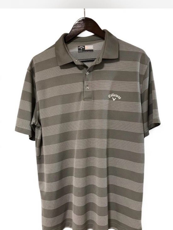 Callaway Other - Callaway Men’s Gray Striped Golf Polo size M